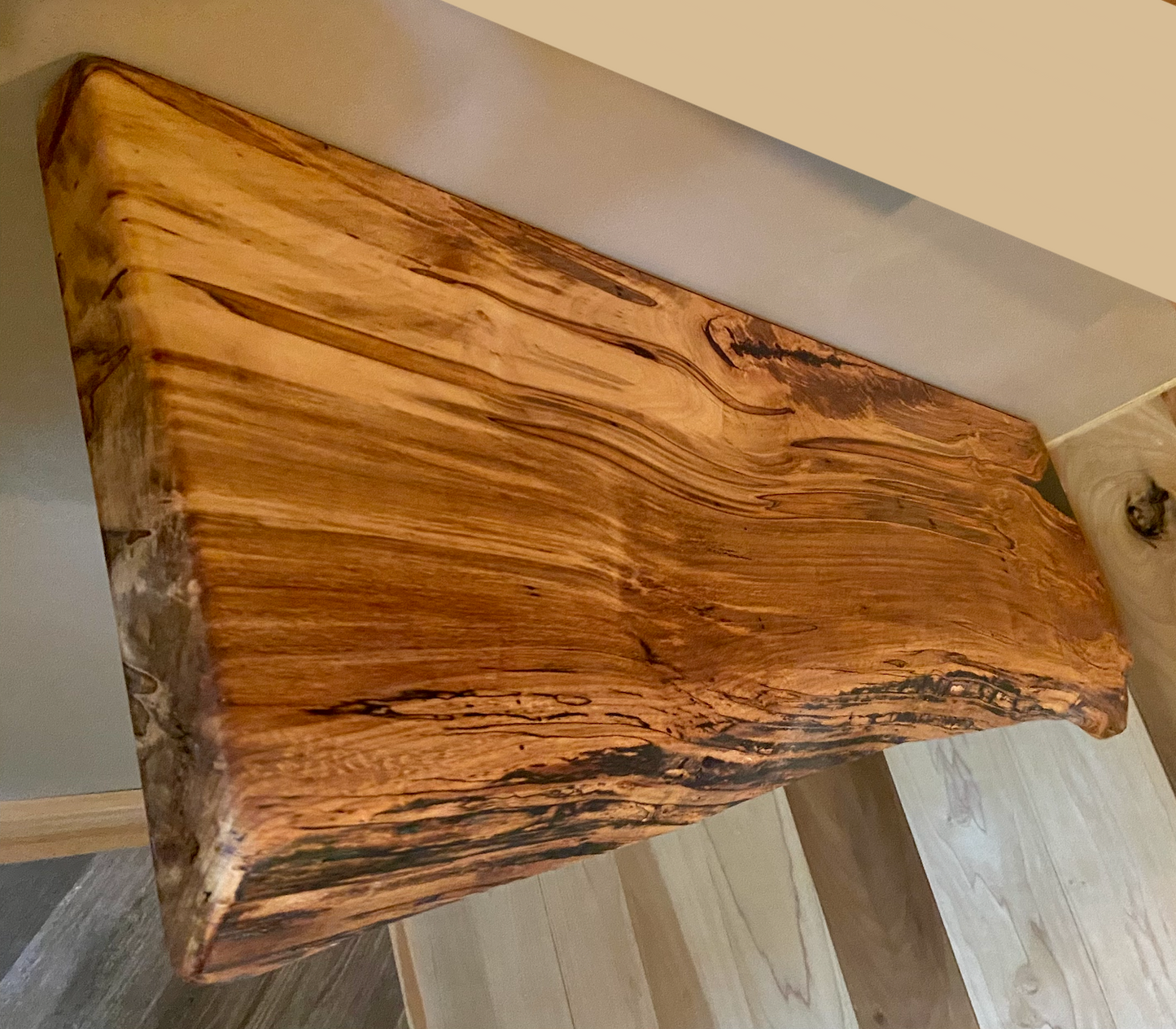 Stunning Ambrosia Maple Floating Shelves