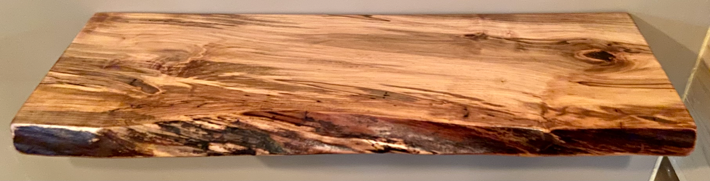 Custom Wormy Ambrosia Maple Shelves