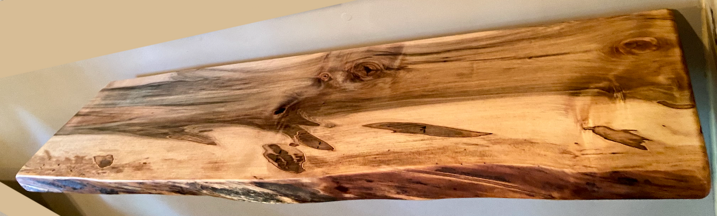 Stunning Ambrosia Maple Floating Shelves