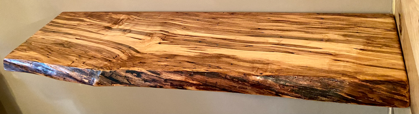 Custom Wormy Ambrosia Maple Shelves