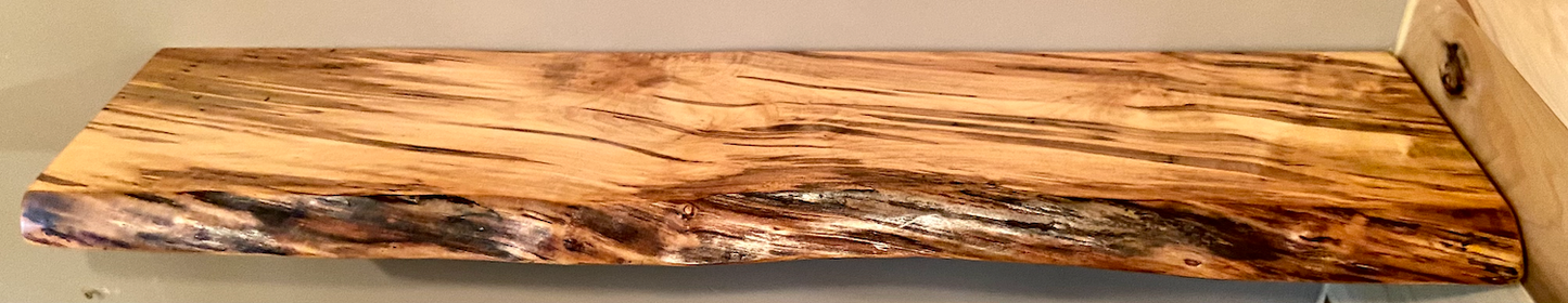 Custom Wormy Ambrosia Maple Shelves