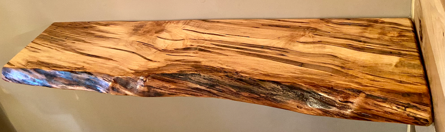 Custom Wormy Ambrosia Maple Shelves