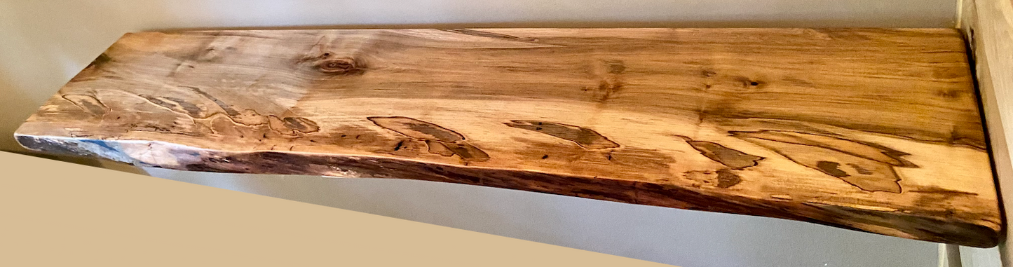 Stunning Ambrosia Maple Floating Shelves