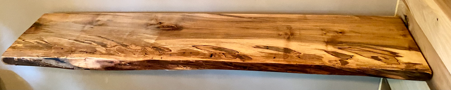 Stunning Ambrosia Maple Floating Shelves