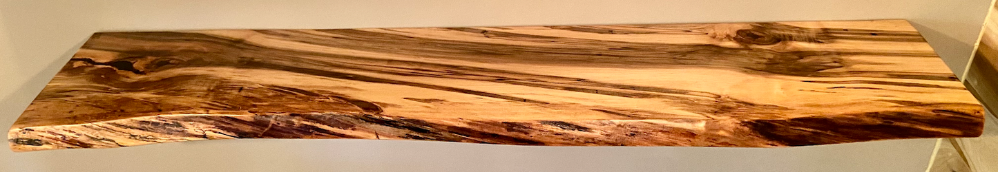 Custom Wormy Ambrosia Maple Shelves