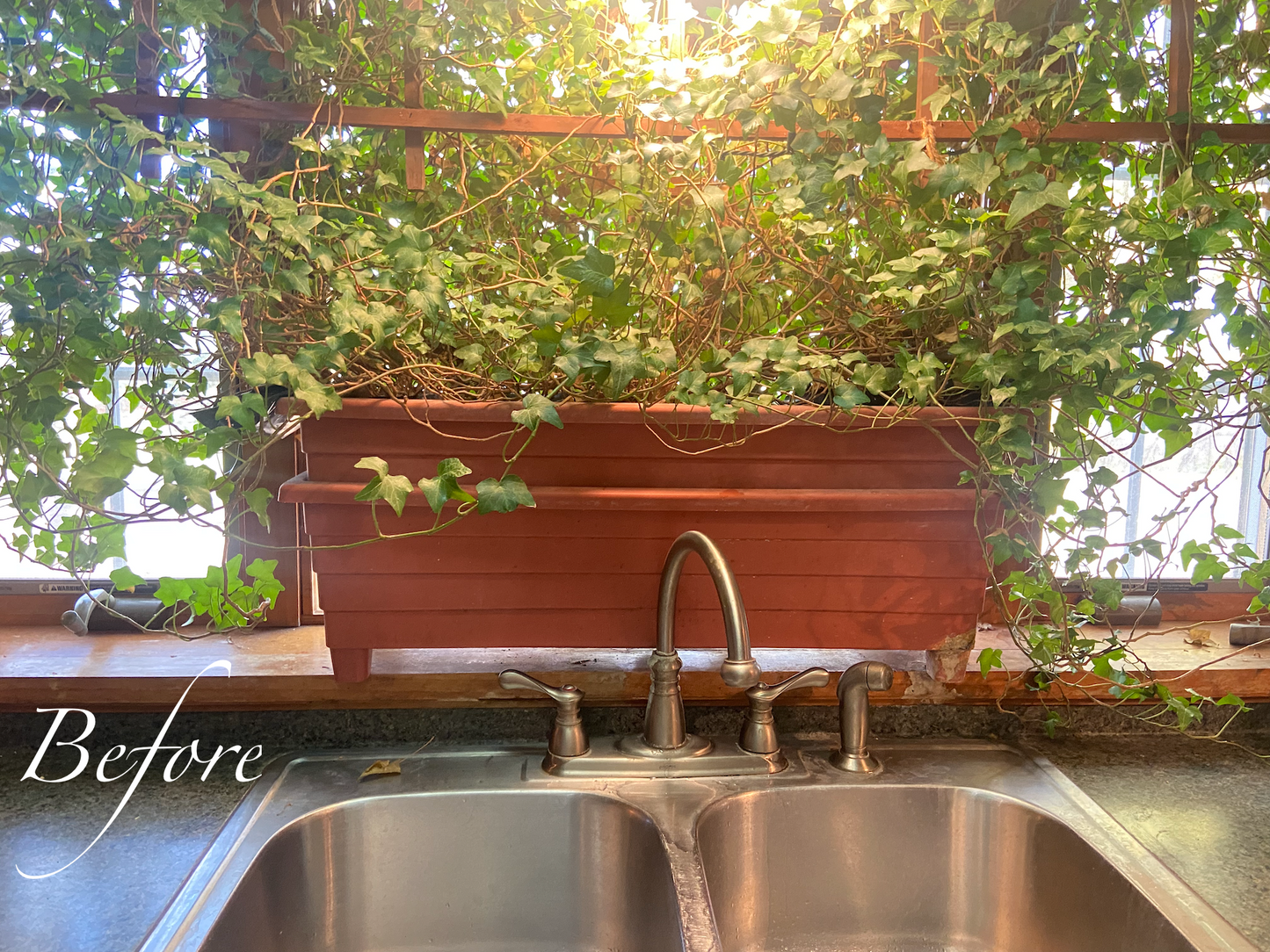 One of a Kind Custom Chestnut Vine Planter Box