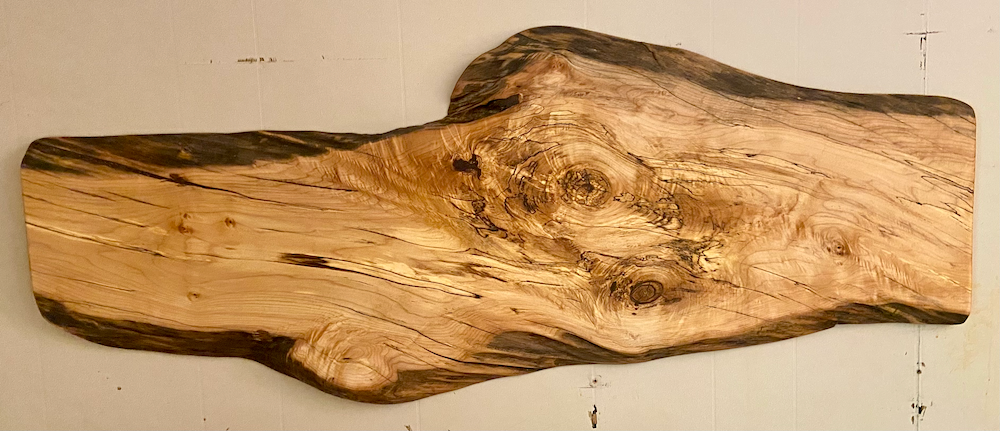 Live Edge Maple Wooden Hat Rack Wall Art