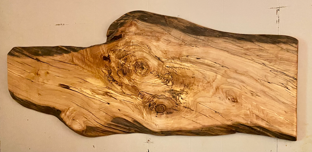 Live Edge Maple Wooden Hat Rack Wall Art