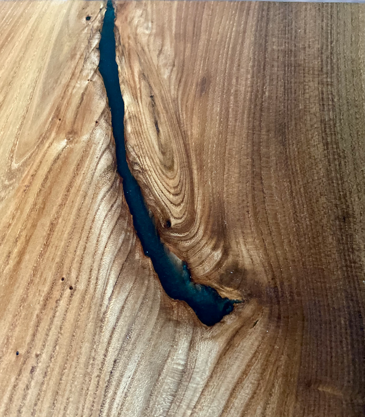 Natural Live Edge Chestnut Wood and Epoxy Coffee Table|Live Edge Wood Table|Rustic Wood Table|Live Edge Coffee Table|Wood Display Table