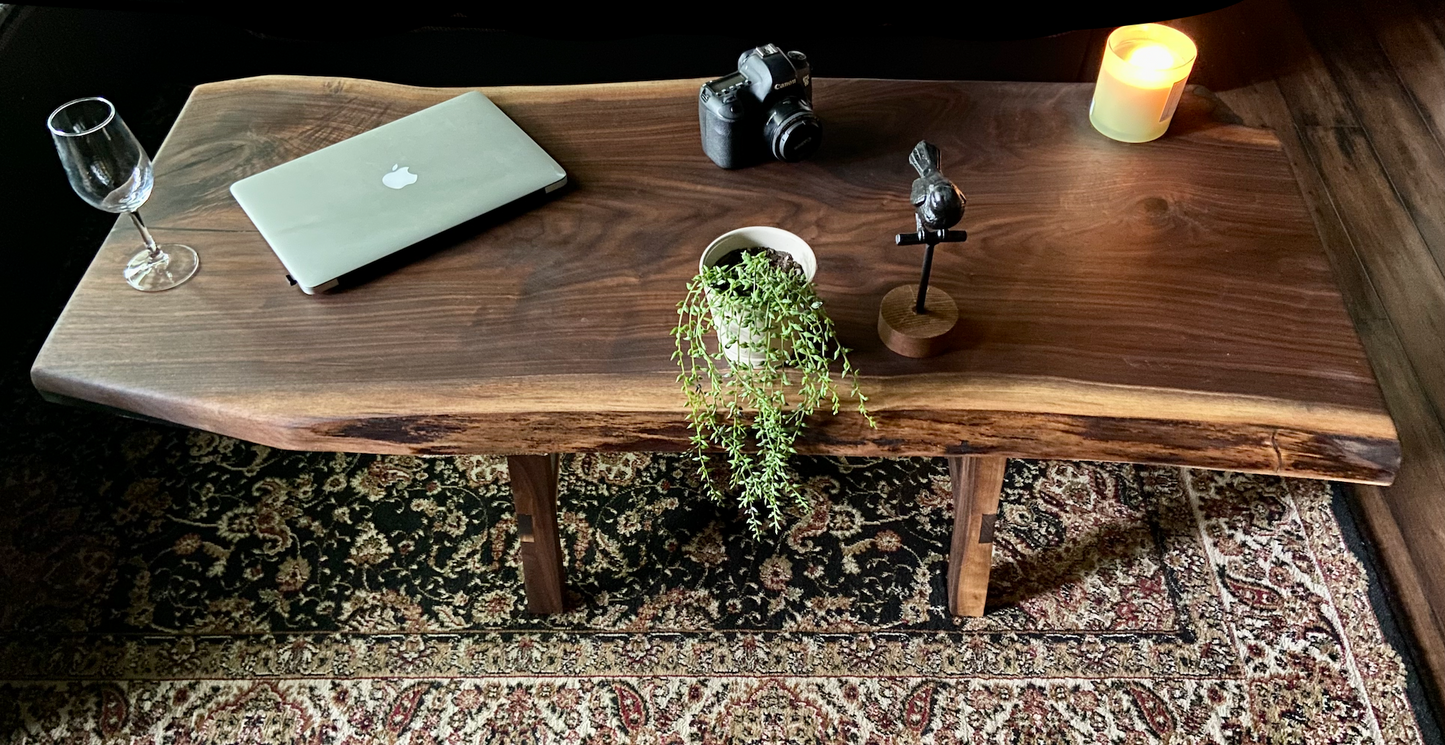 Large Live Edge Walnut Wood Coffee Table|Natural Edge Wood Table|Solid Live Edge Black Walnut Farmhouse Table|Modern Rustic Coffee TableLarge Live Edge Walnut Wood Coffee Table|Natural Edge Wood Table|Solid Live Edge Black Walnut Farmhouse Table|Modern Rustic Coffee Table