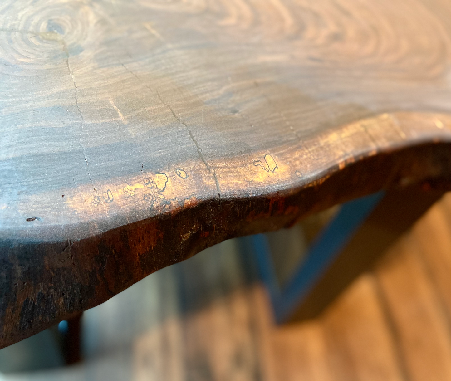 Live Edge Walnut Cookie Wood Oval Table | CrossCut Side Table Table | Rustic Farmhouse Accent Table | Live Edge End Table | Round Wood Table