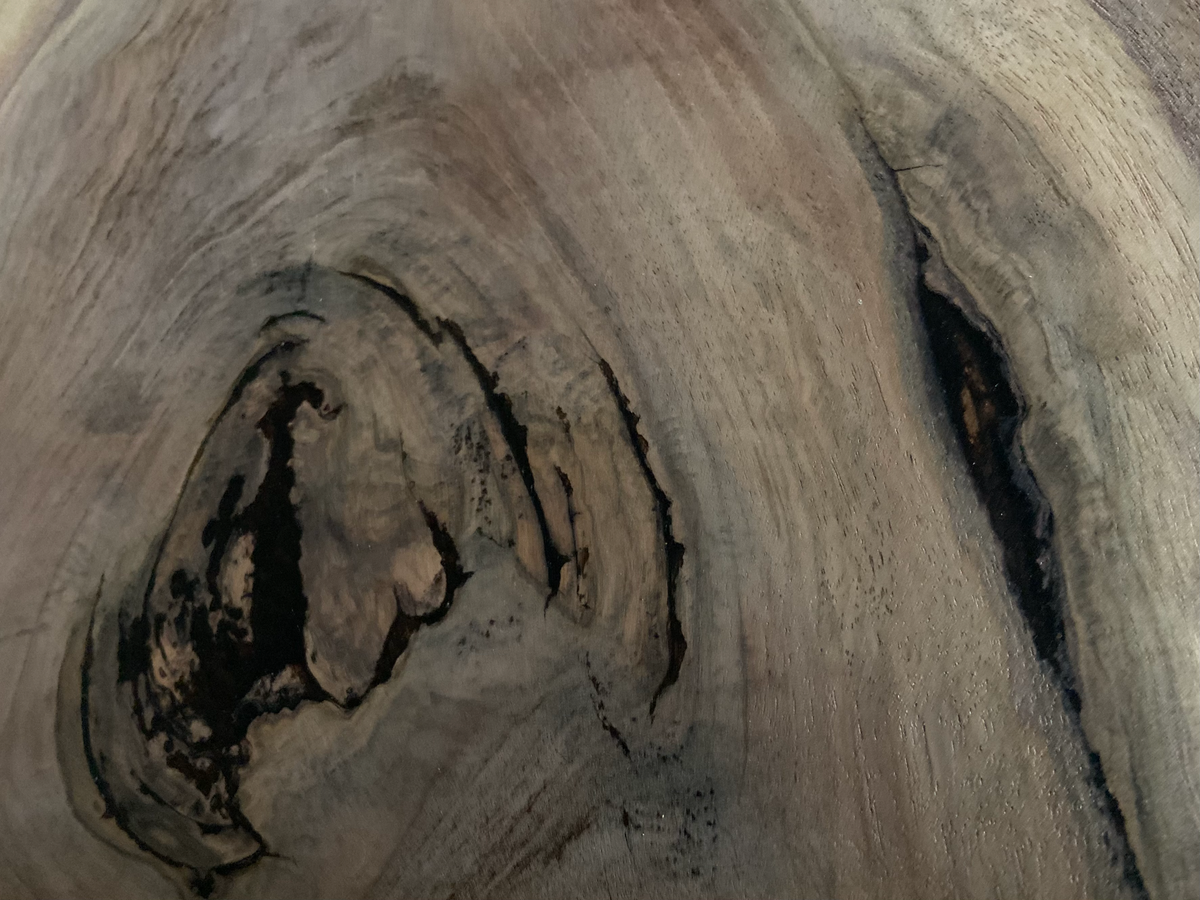 Gray and Violet Live Edge Walnut Rustic Wood Coffee Table|Black Walnut Live Edge Wood Table Top|Natural Edge Coffee Table|Natural Wood Table
