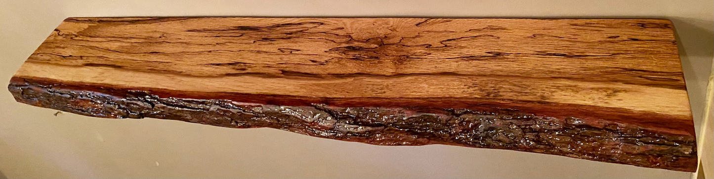 Narrow Spalted Oak Mini-Mantel