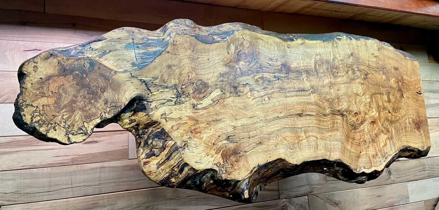 Gorgeous High Figured Maple with Custom Wood Legs