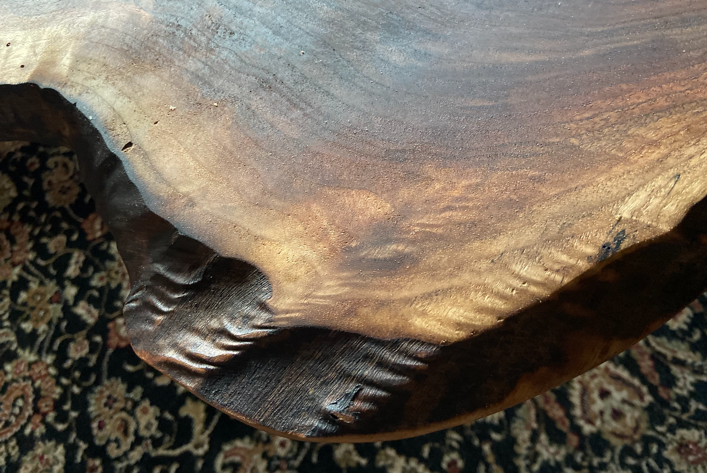 Live Edge Walnut Wood Coffee Table|Rustic Live Edge Coffee Table|Natural Edge Black Walnut Table|Live Edge Wood Rustic Walnut Table