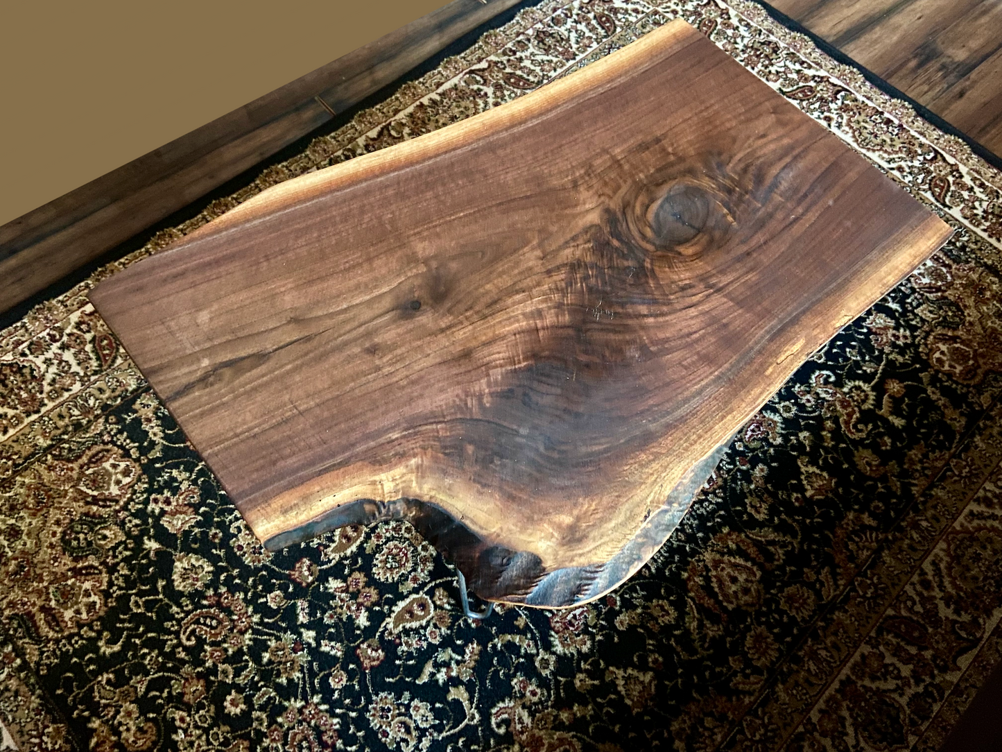 Live Edge Walnut Wood Coffee Table|Rustic Live Edge Coffee Table|Natural Edge Black Walnut Table|Live Edge Wood Rustic Walnut Table