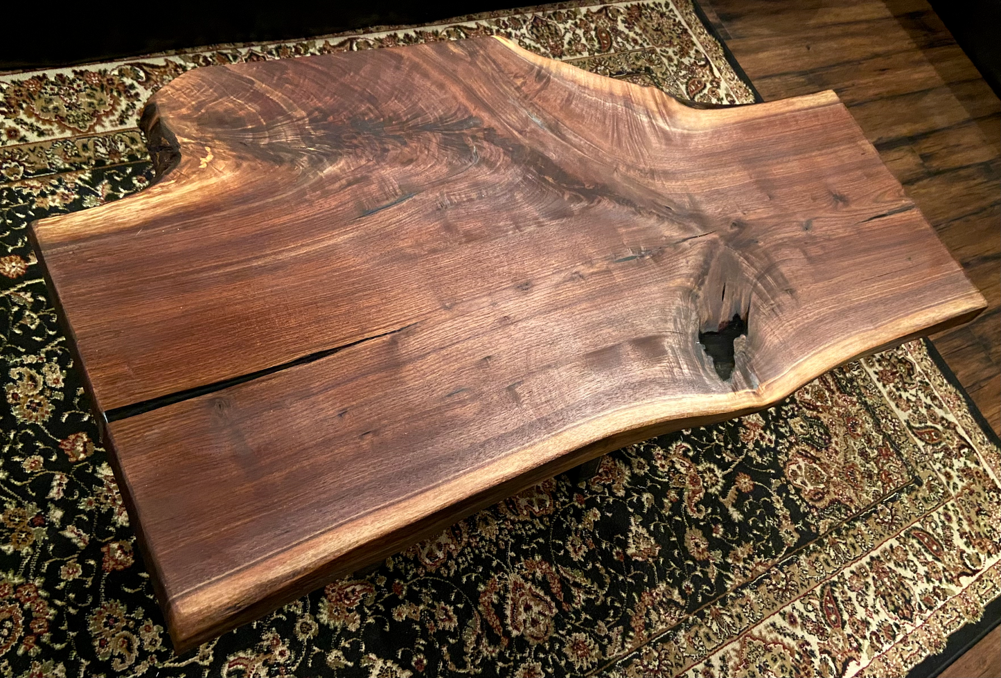 Rustic Live Edge Walnut Coffee Table|Stunning Live Edge Wood Coffee Table|Natural Edge Black Walnut Table|Live Edge Wood Rustic Walnut Table