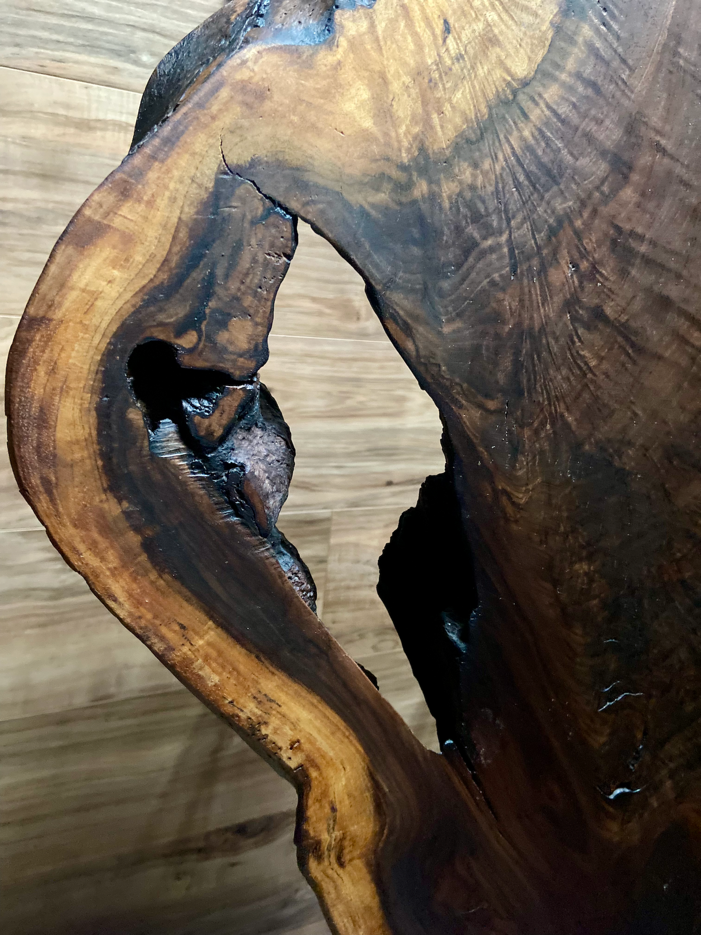 Gorgeous Live Edge Walnut Coffee Table with NO Epoxy