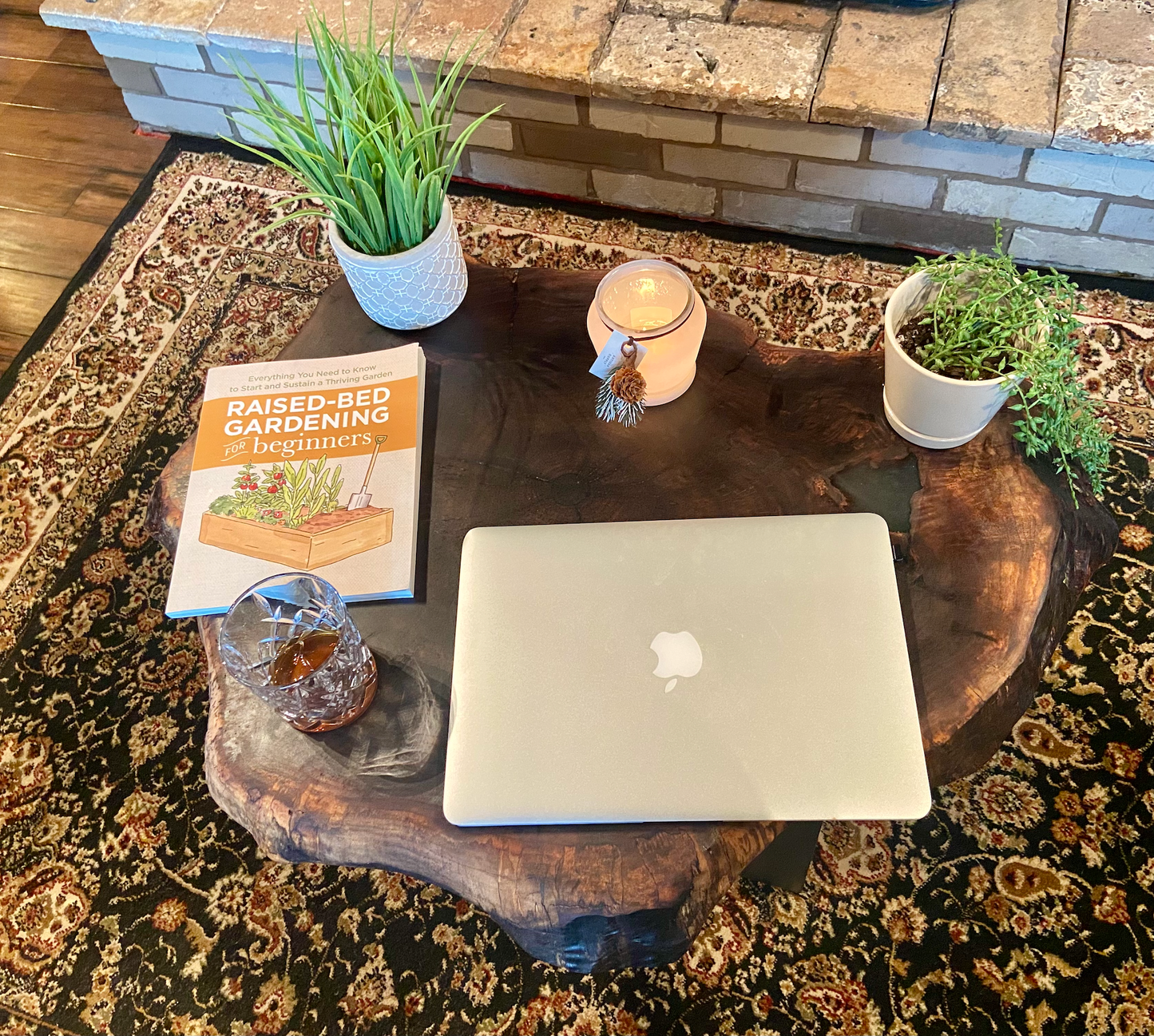 Live Edge Round Walnut Coffee Table|Live Edge CrossCut Wood Coffee Table|Live Edge Black Walnut Table|Live Edge Rustic Walnut Wafer Table