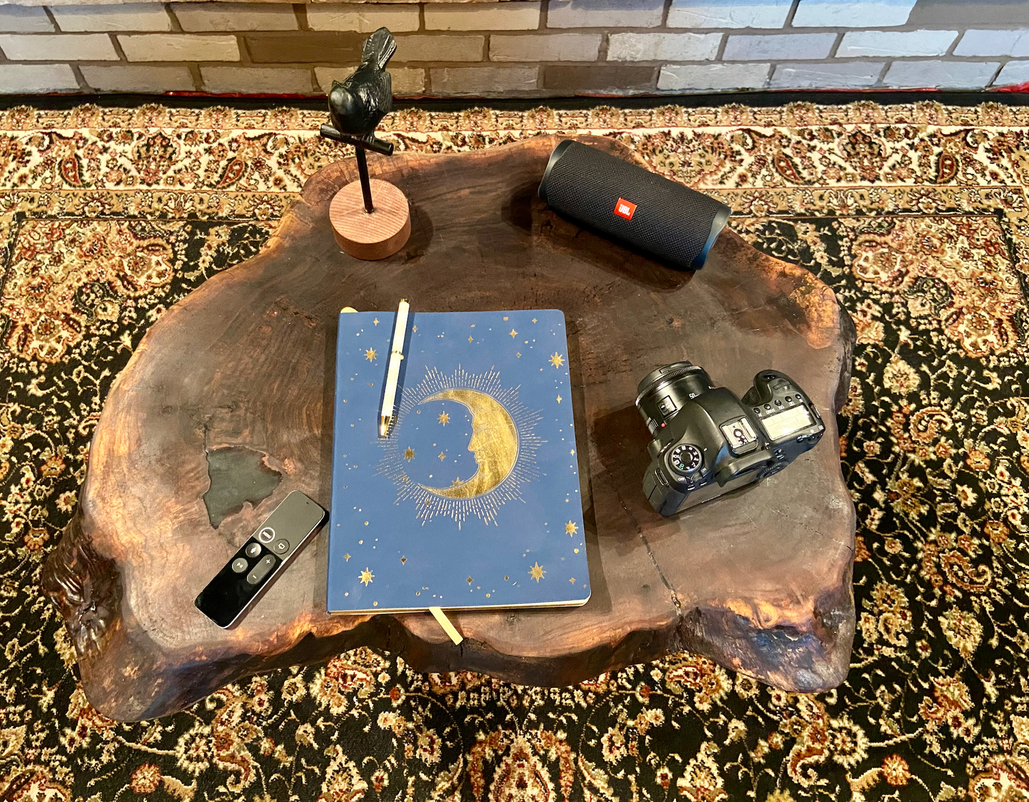 Live Edge Round Walnut Coffee Table|Live Edge CrossCut Wood Coffee Table|Live Edge Black Walnut Table|Live Edge Rustic Walnut Wafer Table