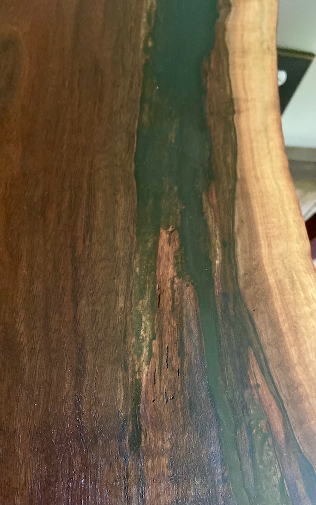 Live Edge Walnut End Tables from the same slab