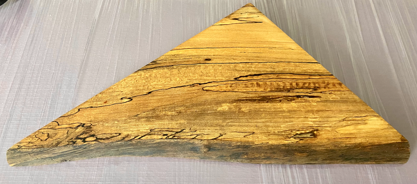 Live Edge Floating Maple Shelf Set w/ Mantel & Corner Shelves