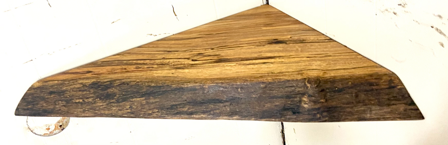 Live Edge Floating Maple Shelf Set w/ Mantel & Corner Shelves