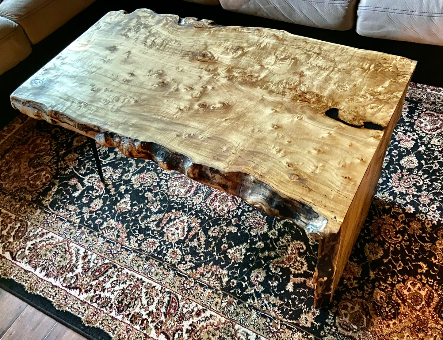 Waterfall Coffee Table with Matching Side Tables Set