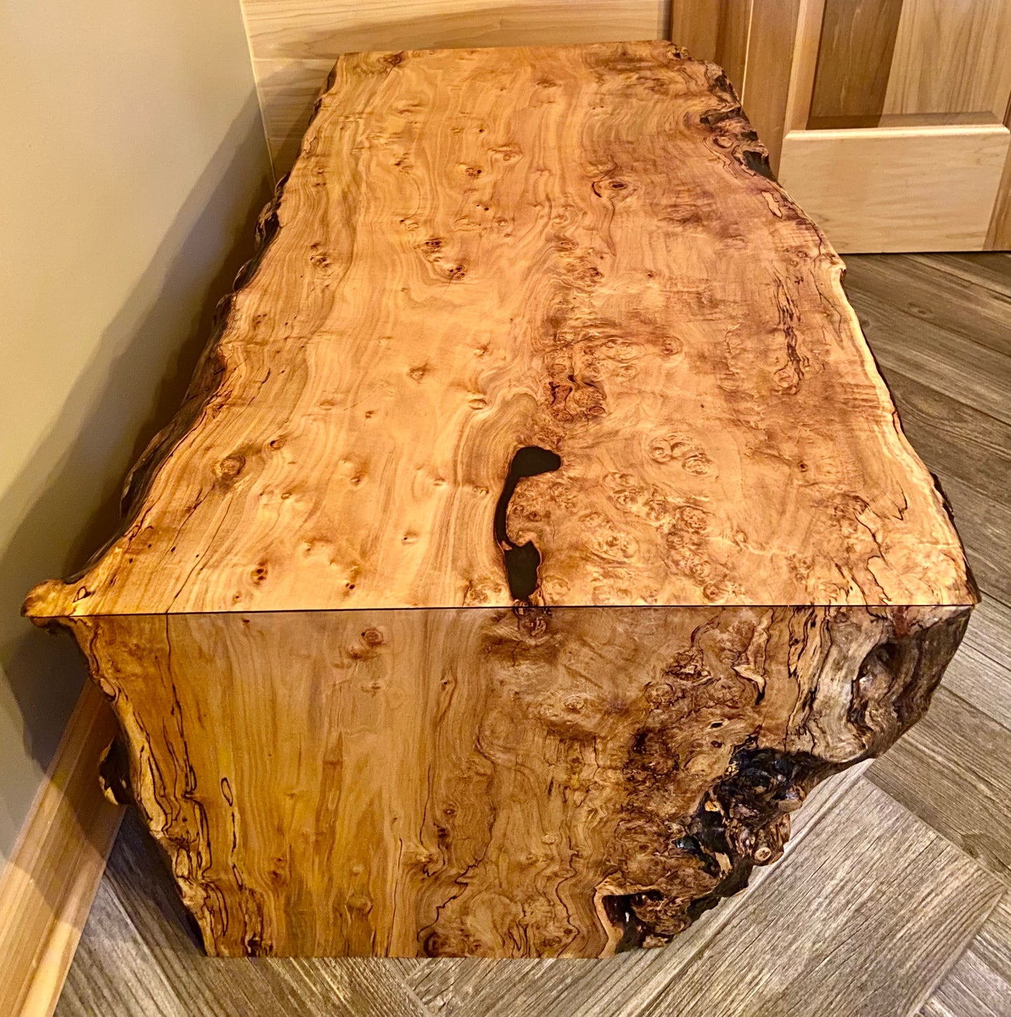 Waterfall Coffee Table with Matching Side Tables Set