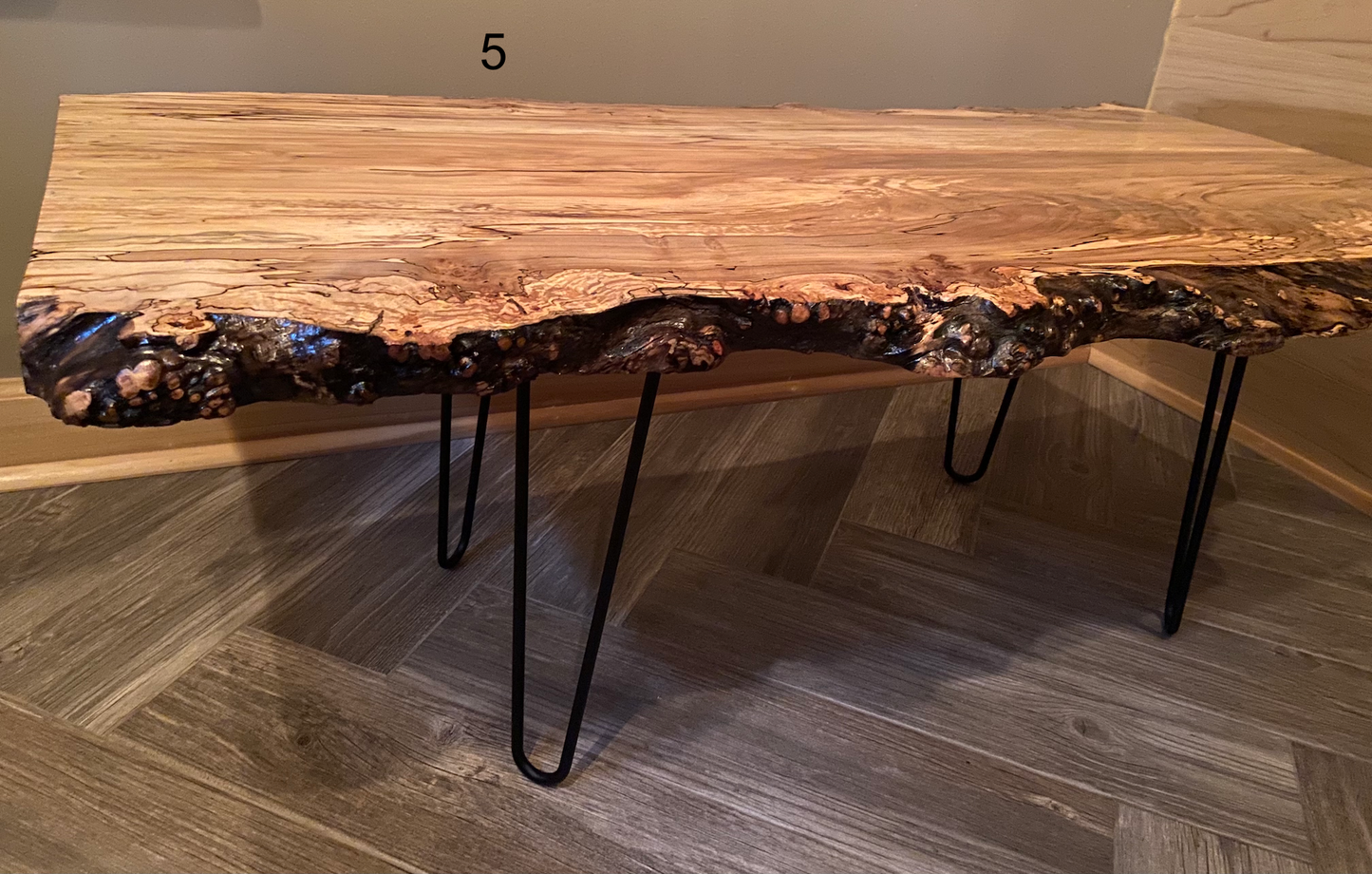 rustic rugged spalted maple live edge coffee table unique spalted maple coffee table spalted maple slab with burls