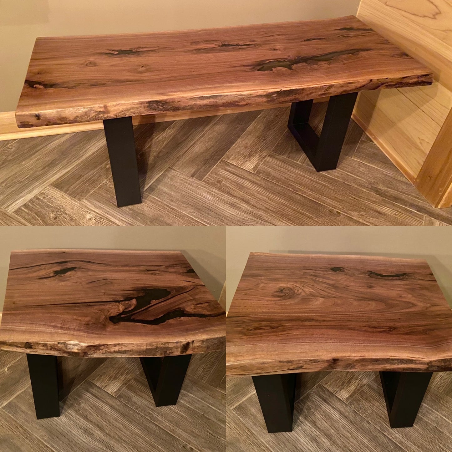 Epoxy-filled Walnut Set (SOLD)