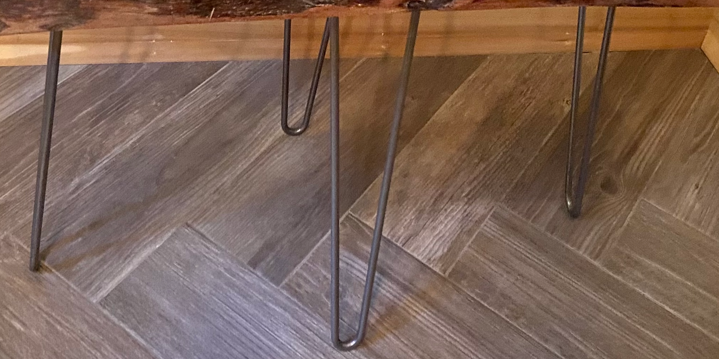 Industrial and contemporary black walnut live edge wood slab coffee table dark walnut coffee table live edge slab black walnut walnut coffee table rustic rugged table