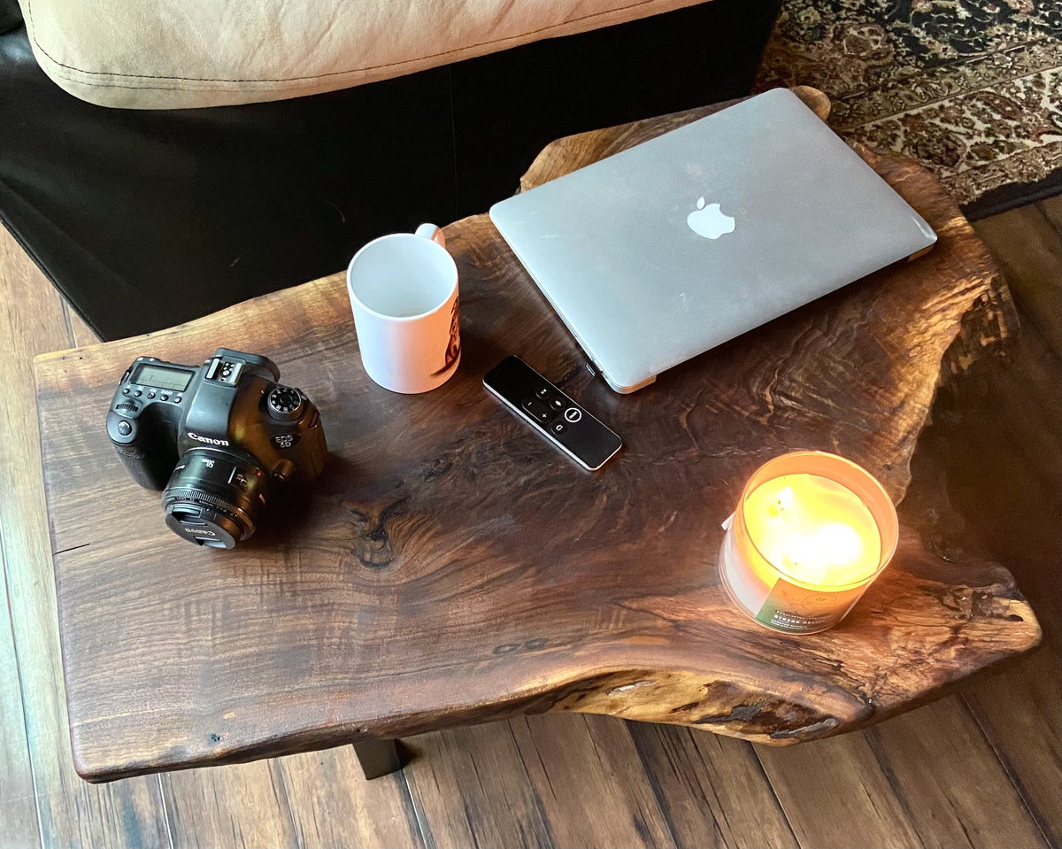 Natural Forked Live Edge Walnut Coffee Table*Natural Edge Walnut Coffee Table*Contemporary Rustic Raw Edge Walnut Coffee Table*Black Walnut