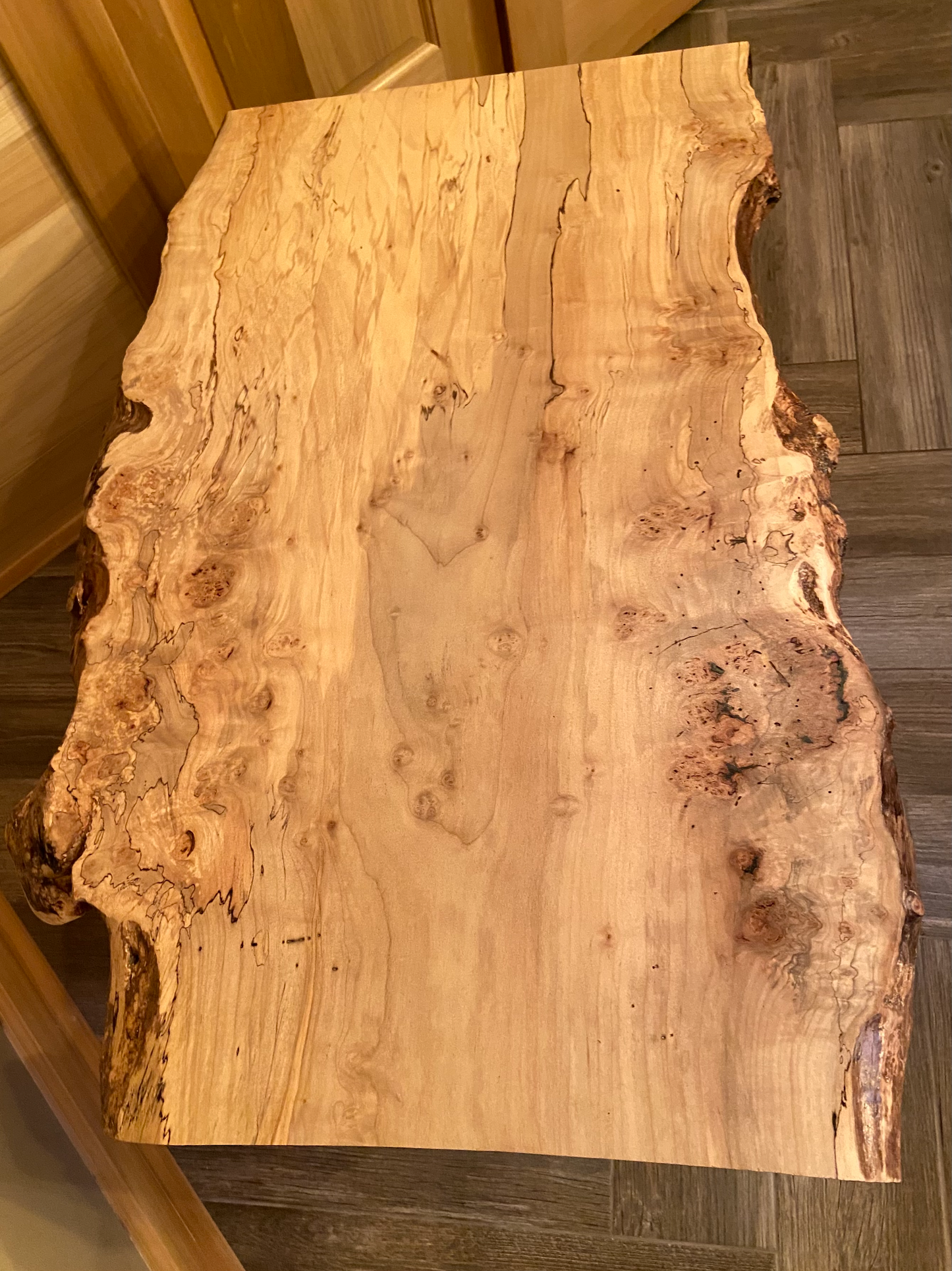 rustic rugged spalted maple live edge coffee table unique spalted maple coffee table spalted maple slab with burls