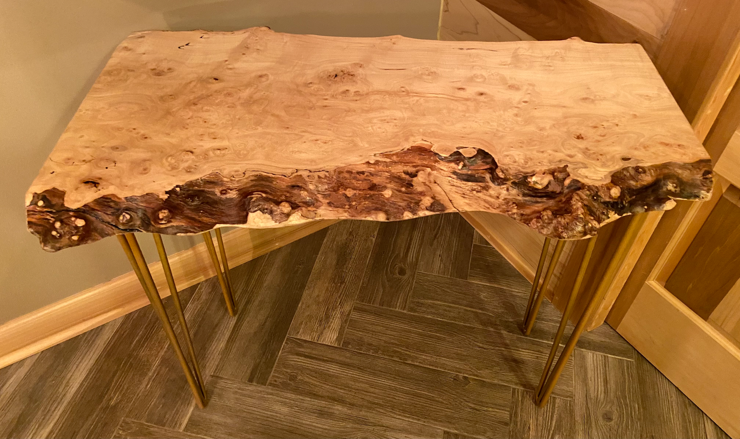 rustic rugged spalted maple live edge coffee table unique spalted maple coffee table spalted maple slab with burls