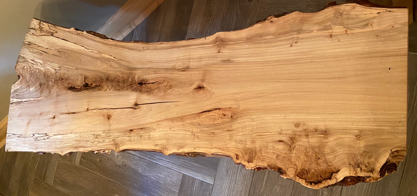 rustic rugged spalted maple live edge coffee table unique spalted maple coffee table spalted maple slab with burls