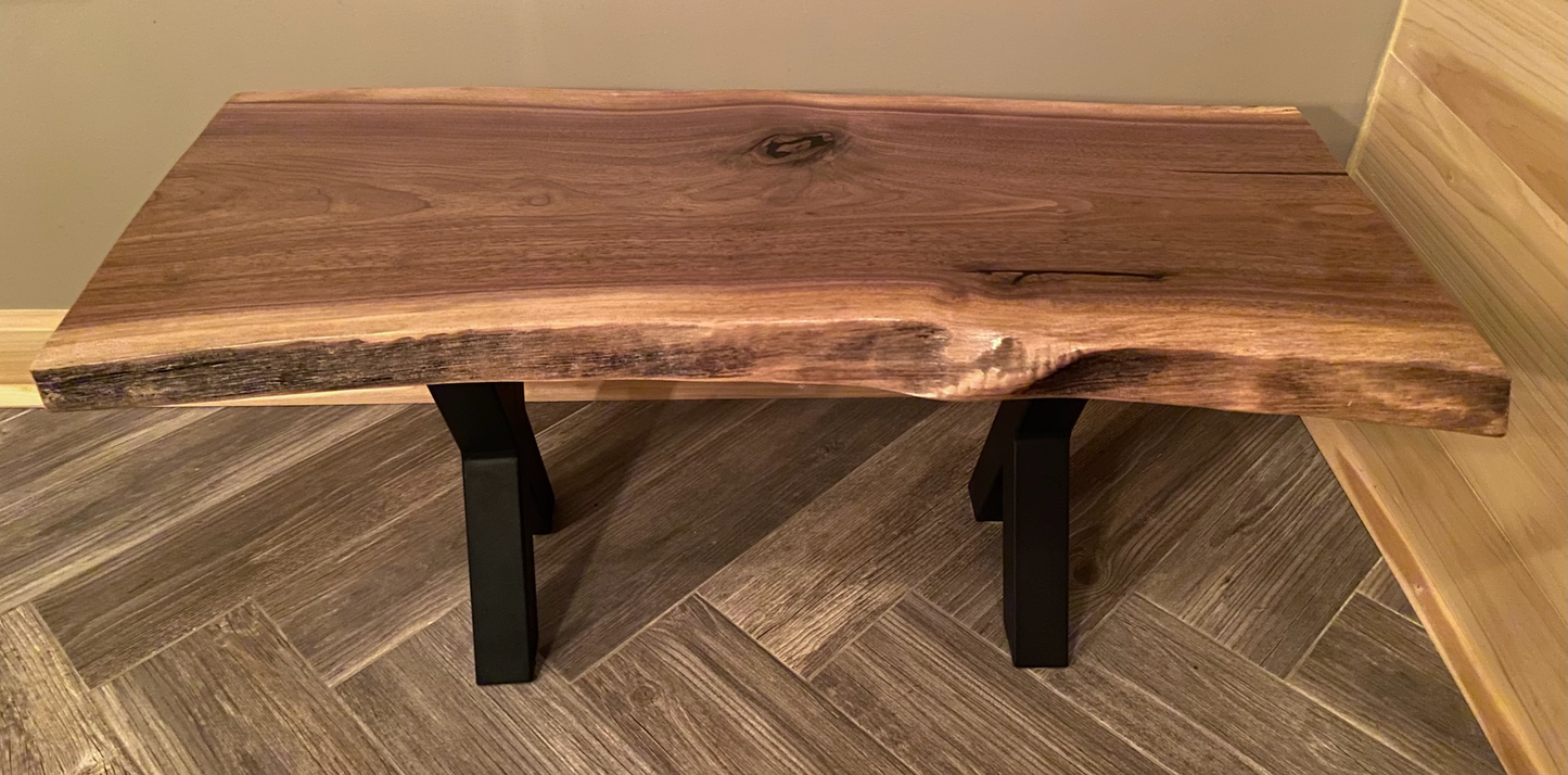 live edge black walnut coffee table live edge walnut coffee table unique rustic live edge table