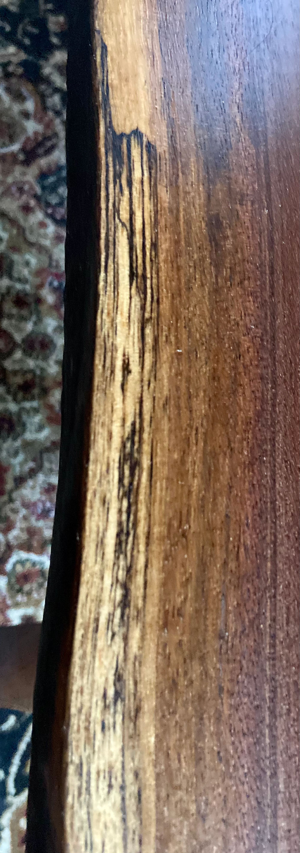 Live Edge Spalted Walnut Coffee Table w/ Handcrafted A-Shape Walnut Wood Legs