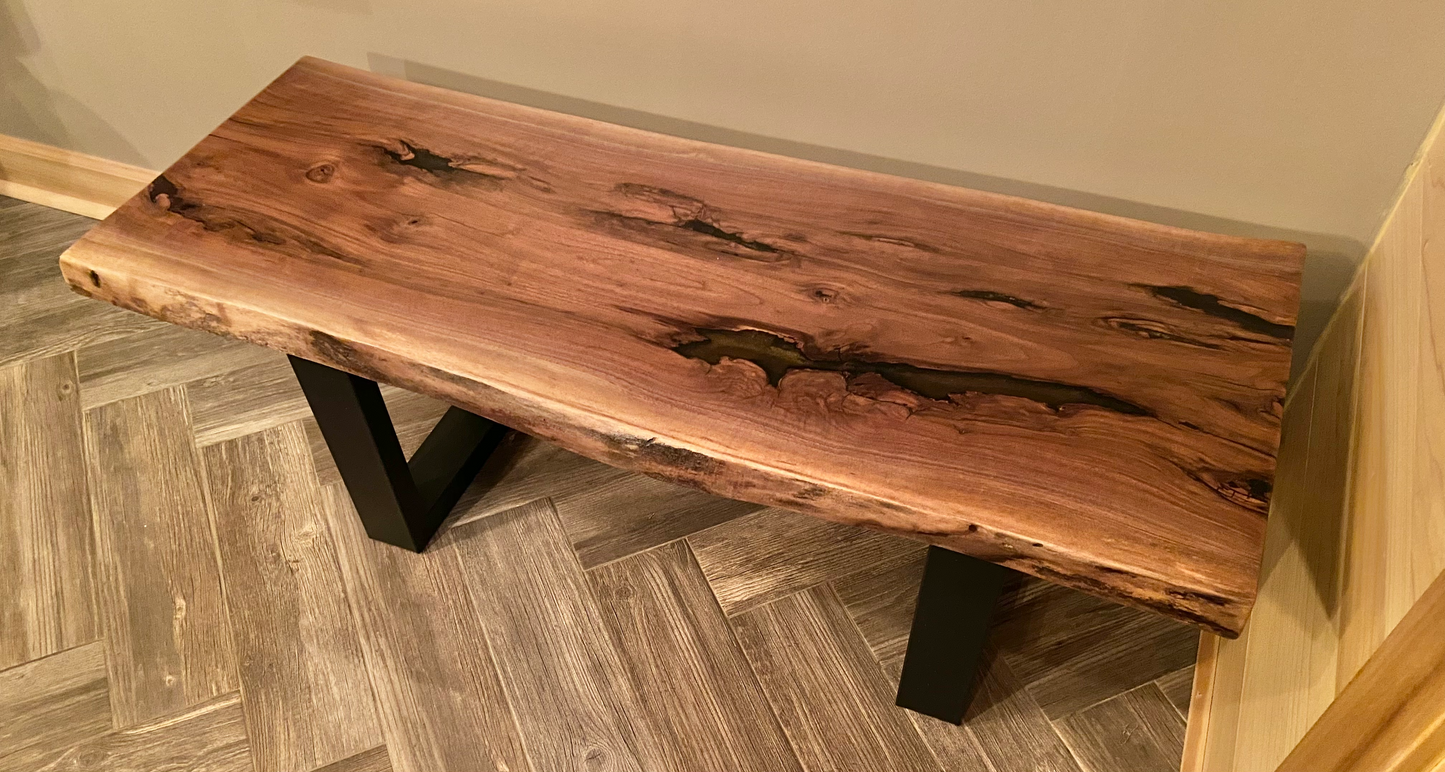 Epoxy-filled Walnut Set (SOLD)