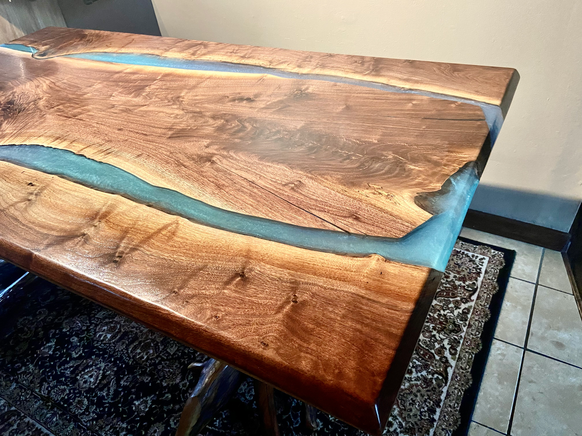 Dining Room Table Double River Pour (SOLD)