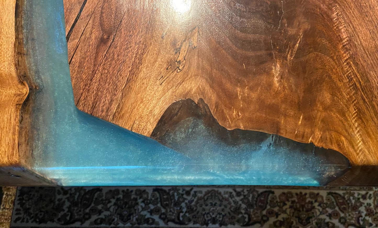 Dining Room Table Double River Pour (SOLD)