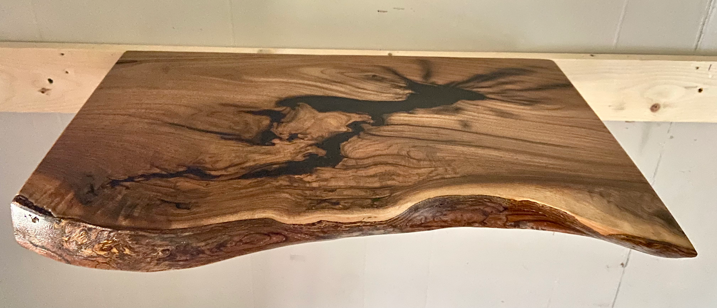 Black Walnut Floating Shelves (SOLD)
