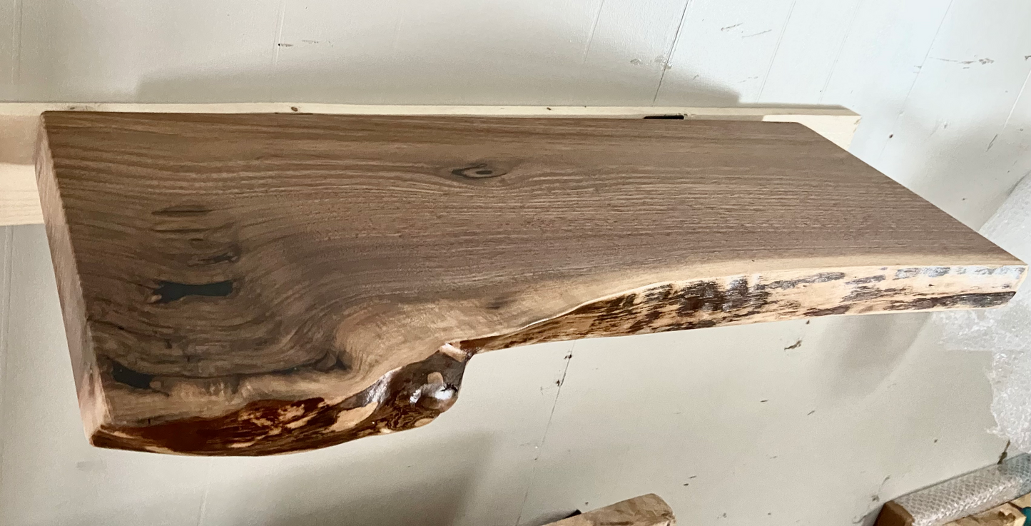 Black Walnut Floating Shelves (SOLD)