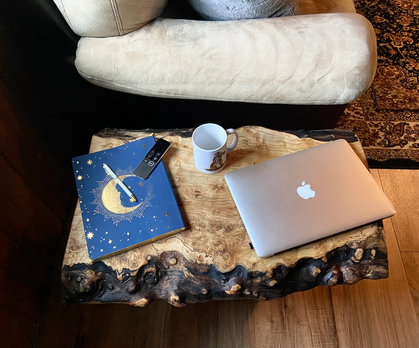 Live Edge Spalted and Wormy Maple Table