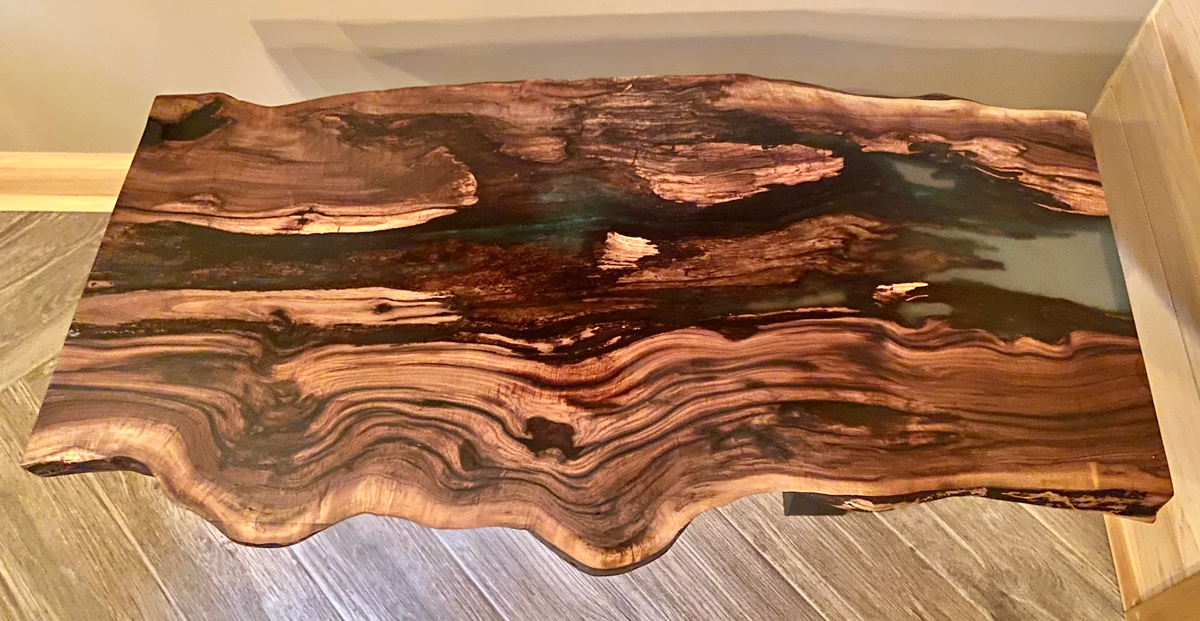 Gorgeous Aged Walnut Wood with Epoxy Part 2 (SOLD)