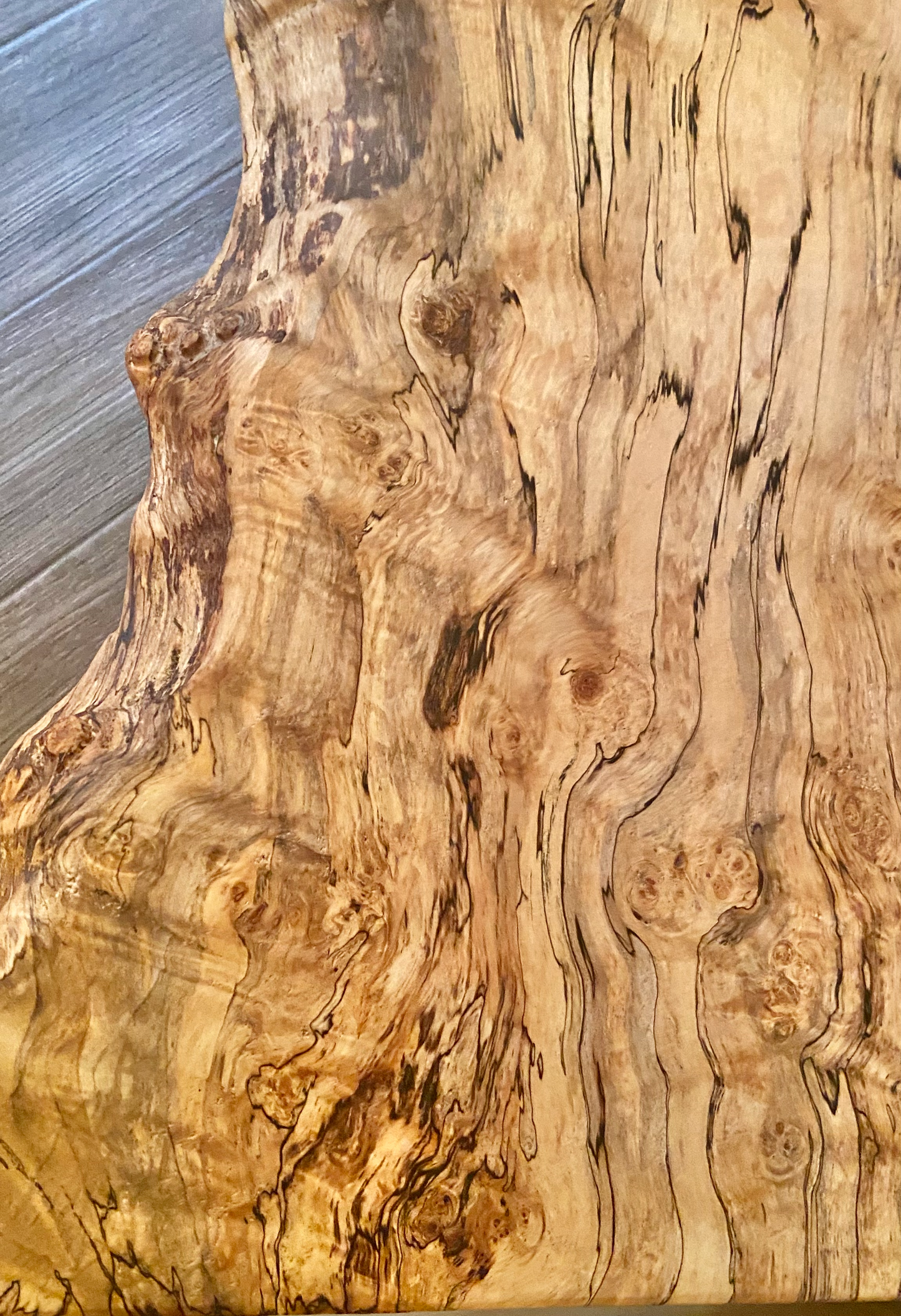 Unique Mid-Size Live Edge Spalted Maple Coffee Table - 36" x 20" (SOLD)