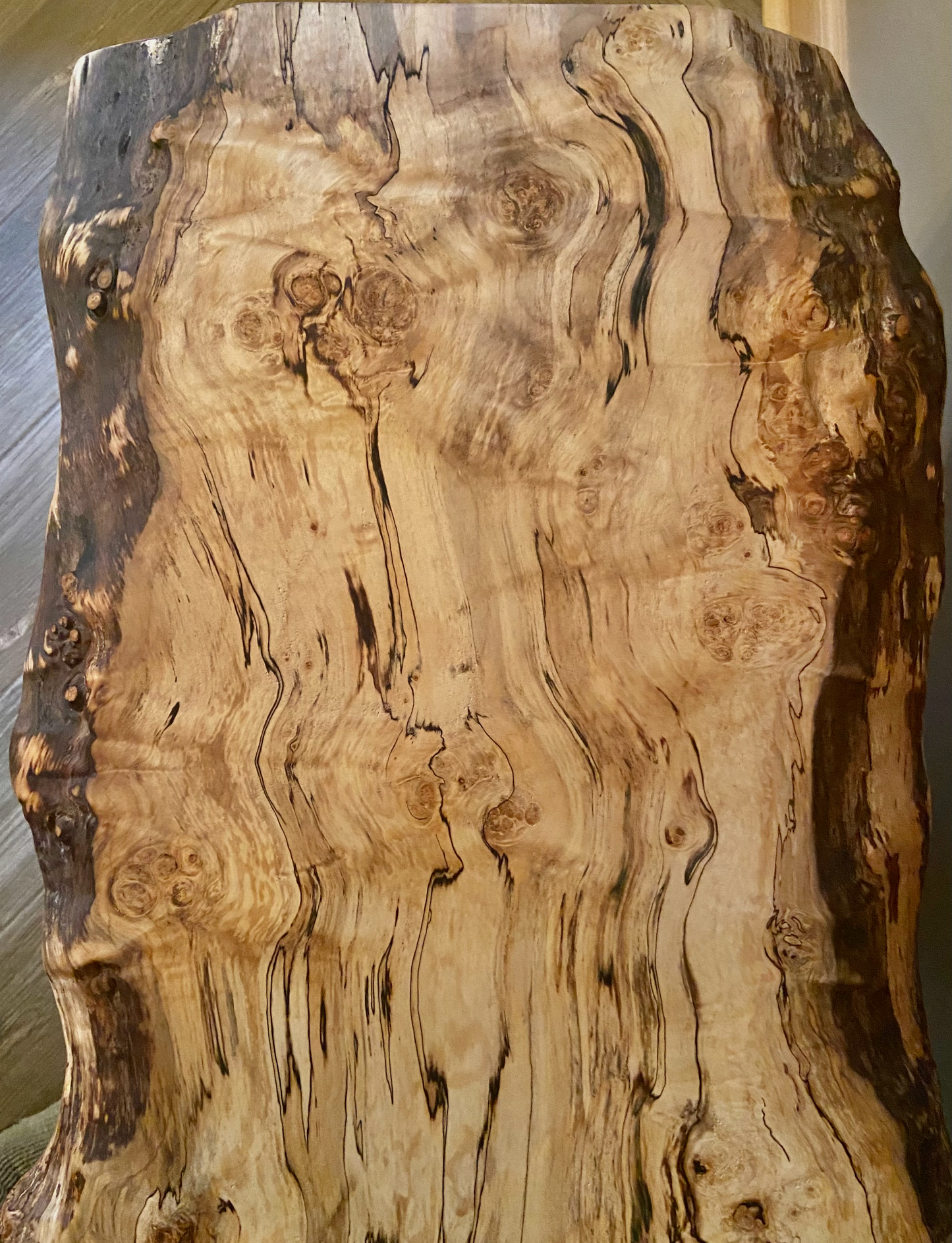 Unique Mid-Size Live Edge Spalted Maple Coffee Table - 36" x 20" (SOLD)