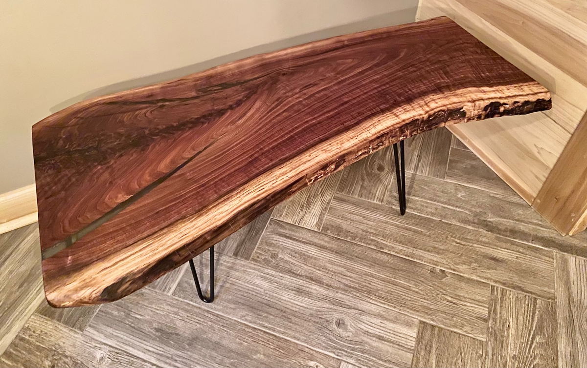 Long and Narrow Live Edge Walnut (SOLD)