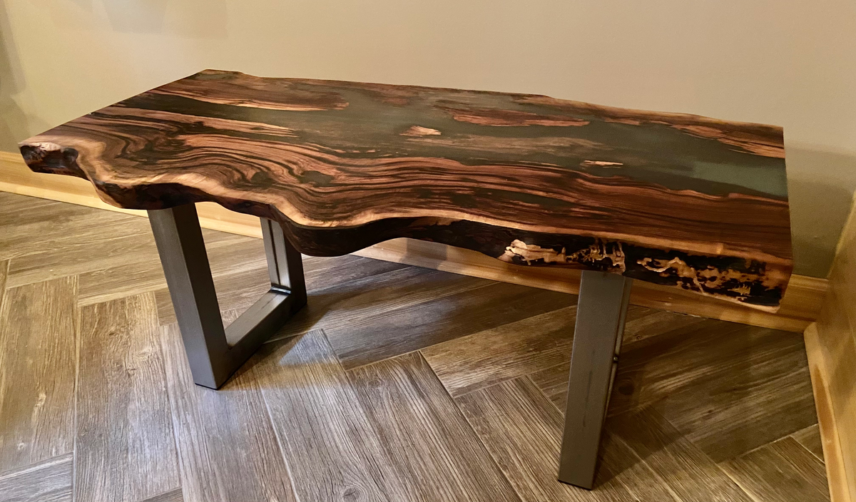 Gorgeous Aged Walnut Wood with Epoxy Part 2 (SOLD)