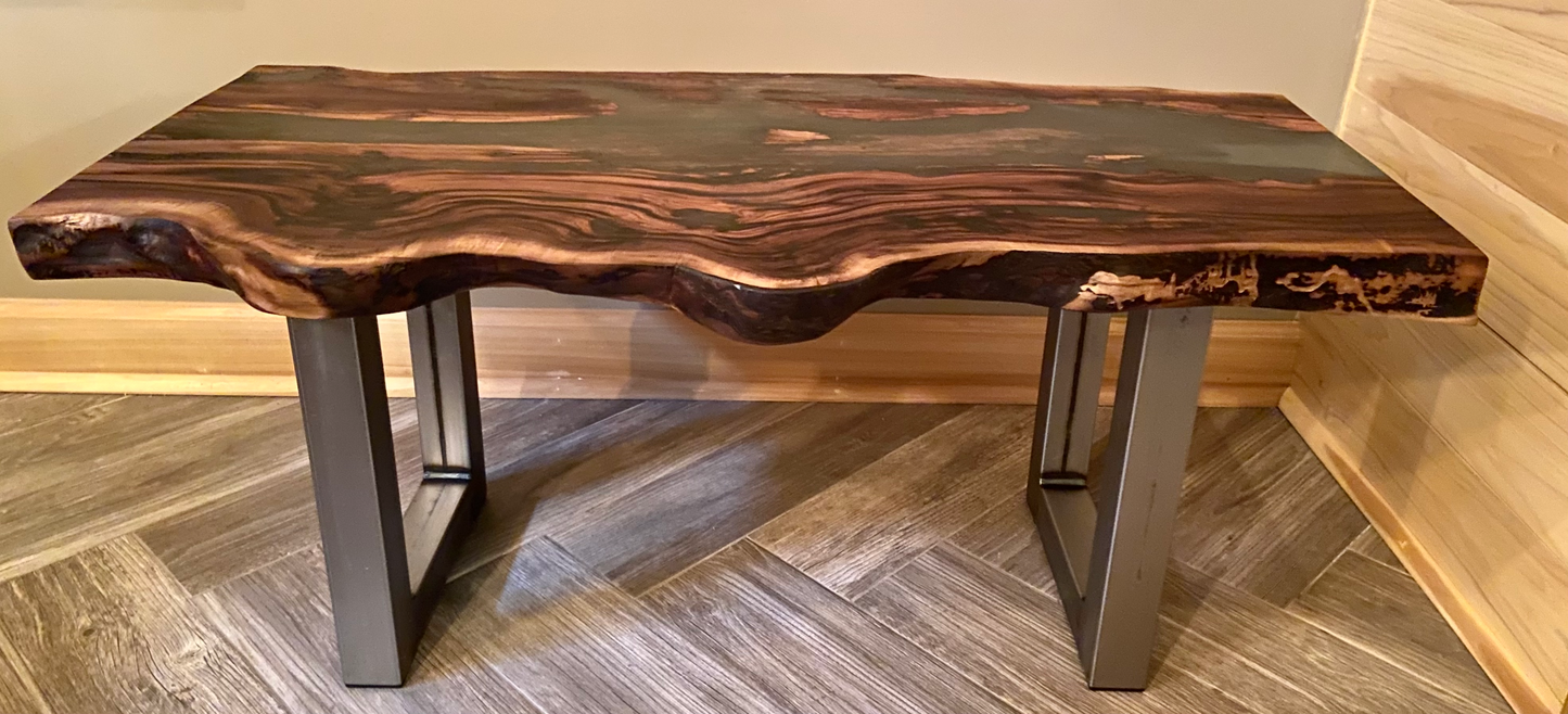 Gorgeous Aged Walnut Wood with Epoxy Part 2 (SOLD)